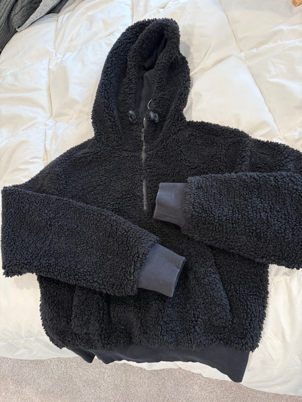 Lululemon black Sherpa Hooded Jacket